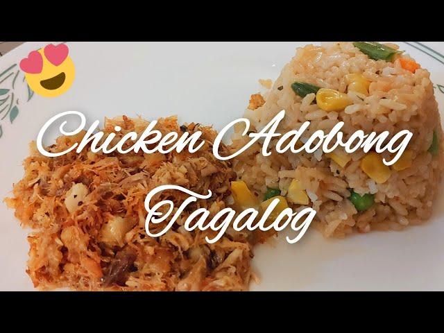 Easy Chicken Adobong Tagalog (GARLIC CHICKEN with VINEGAR)