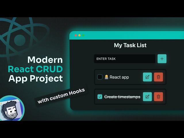 Modern React CRUD App Project (React ToDo app)