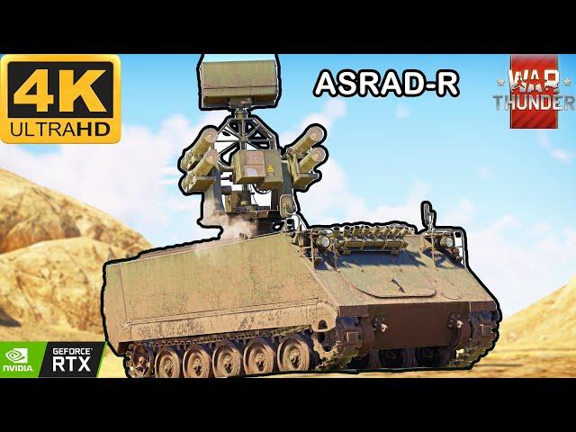 ASRAD-R  War Thunder Gameplay 4K UHQ|ASRAD-R Swedish SPAA [CAS Hunter] War Thunder|ASRAD WarThunder