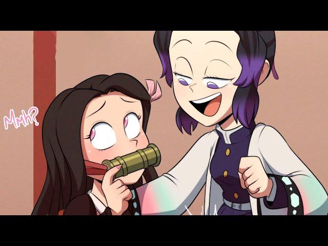 NAZUKO is skillful with MUICHIRO  Democ Slayer  | Twitter Comic Dub 