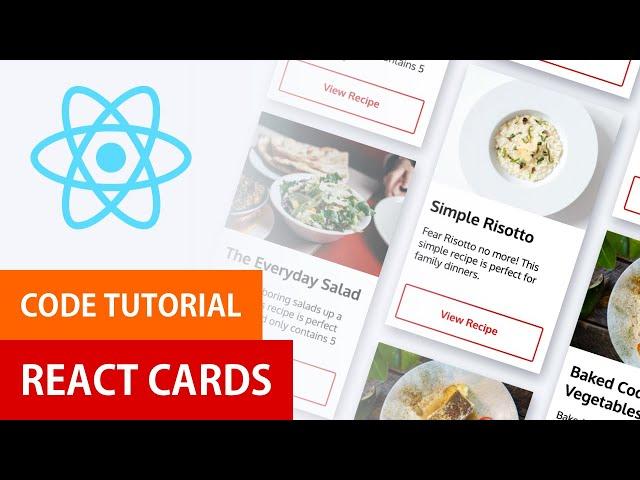 React Cards with Props | UI Card Design with React JS