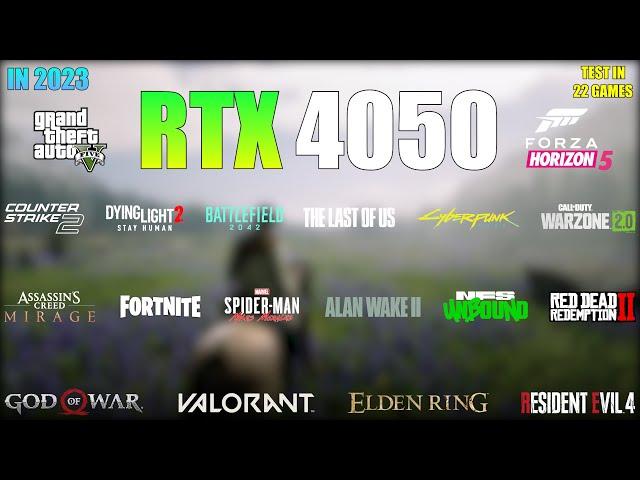 RTX 4050 Laptop in late 2023 - Gaming Test - Test in 22 Games