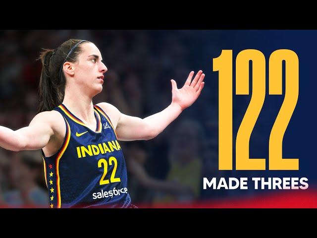 Every Three Pointer Caitlin Clark Made in Her Rookie Season | Indiana Fever