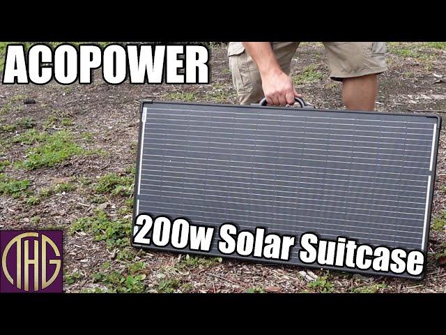 What Is A Solar Suitcase? ACOPOWER 200 Watt Lightweight Solar Suitcase Unboxing And Review!!