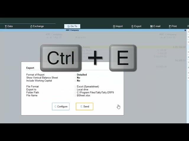 Export your Balance sheet in Excel in Tally Prime@COMPUTEREXCELSOLUTION