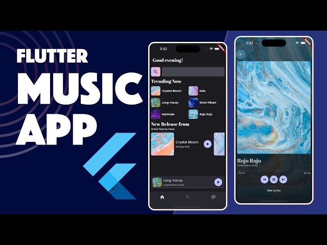 Flutter Music App with just_audio & audio_service