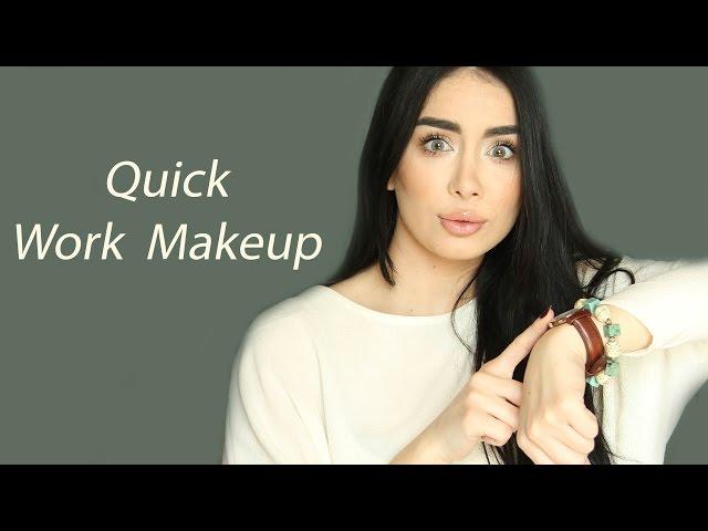 Running late, Quick Makeup for Work -  مكياج سريع للعمل