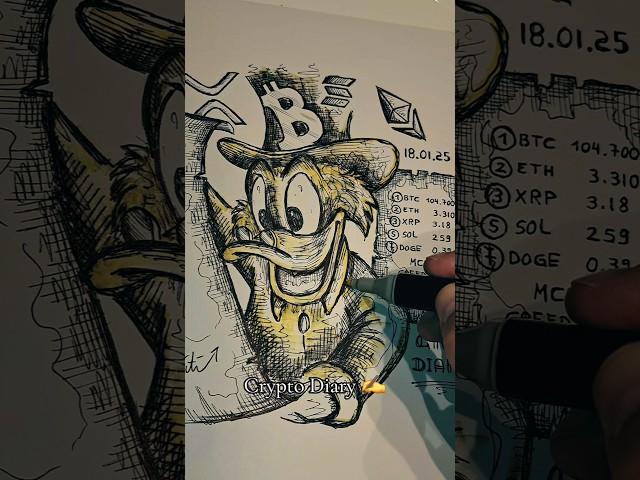 #Crypto Diary #NFT handdrawn by BiTi Artist ️