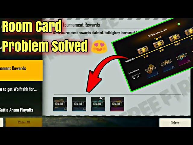 Custom Room Card Not Received | Guild Tournament Rewards Not Received Solution | Room Kun Nhi mila