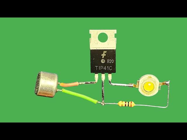 Simple Clap Switch Circuit Using Transistor - Clap Unlock