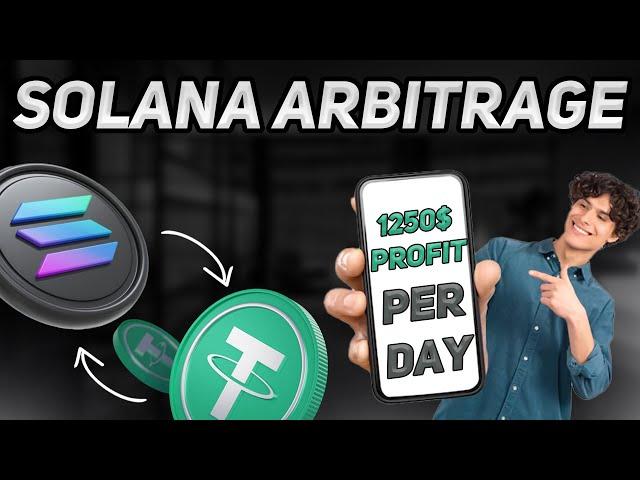 Crypto Arbitrage | New Strategy Trading Solana 2024 | 1250$ Profit | Arbitrage Trading SOL 2024