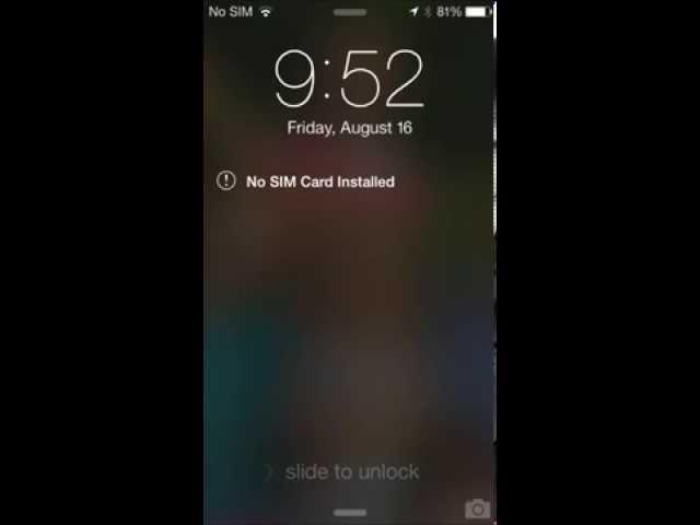 How to Fix the No SIM Card Installed Error