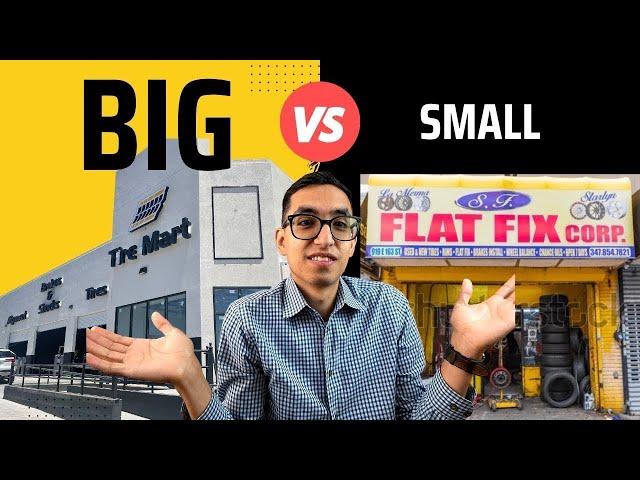 Big Tire Shops vs. Small Tire Shops: What's the Difference?