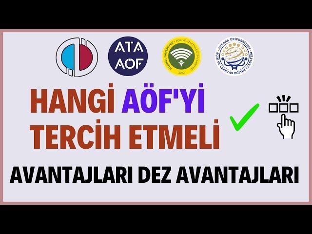 Hangi Açıköğretim Üniversitesini Tercih Etmeli? Aöf Üniversitelerinin Avantajları Dez Avantajları?