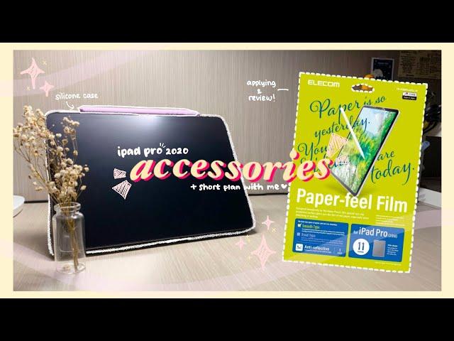 Elecom Smooth Paperlike Review | Apple Pencil Accessories | Short Plan with Me  || ENG&ID