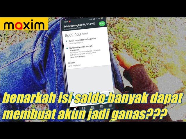 Ayo kita buktikan‼️Katanya akun maxim jadi ganas ketika diisi saldo banyak‼️#maxim