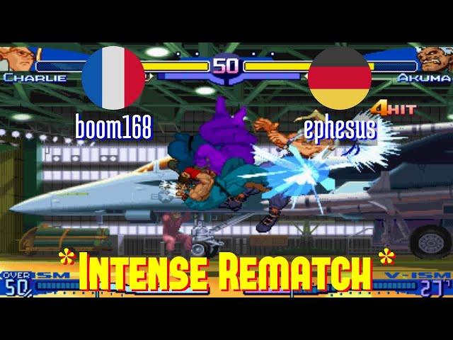 FT5 @sfa3: boom168 (FR) vs ephesus (DE) [Street Fighter Alpha 3 Fightcade] Mar 1