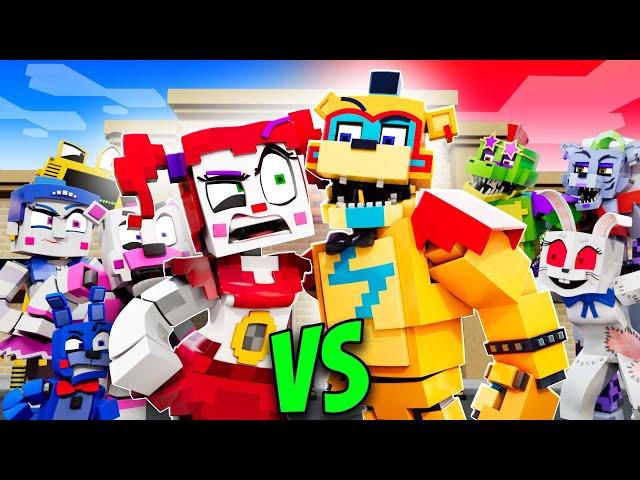 SISTER LOCATION VS SECURITY BREACH - FNAF Security Breach Minecraft Animation