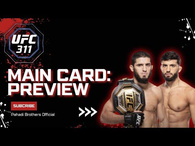 UFC 311: Preview : Main Fight Card | Islam Makhachev vs Arman Tsarukyan Full Match Preview