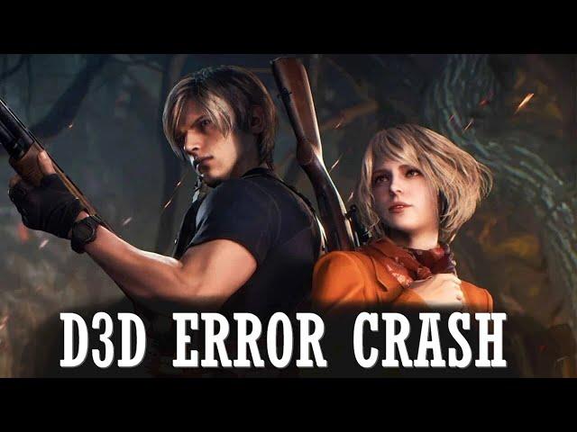 How To Fix Crashing, D3D Error Crash in Resident Evil 4 Remake | 100% and Easy