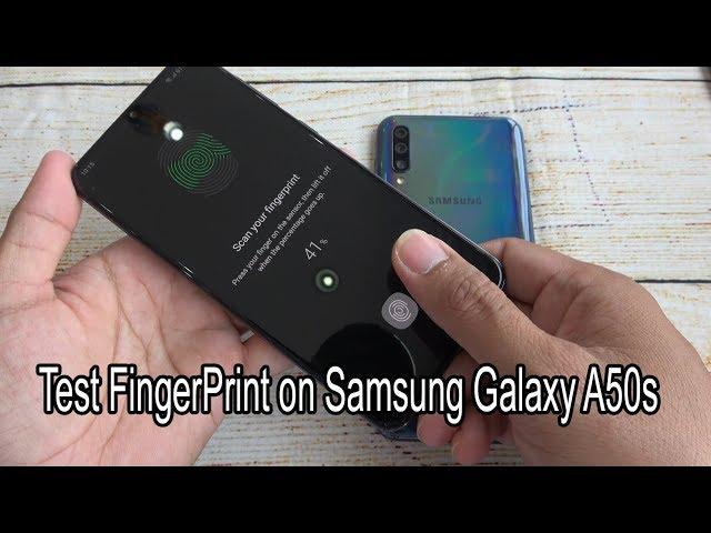 Test FingerPrint on Samsung Galaxy A50s and Samsung A50