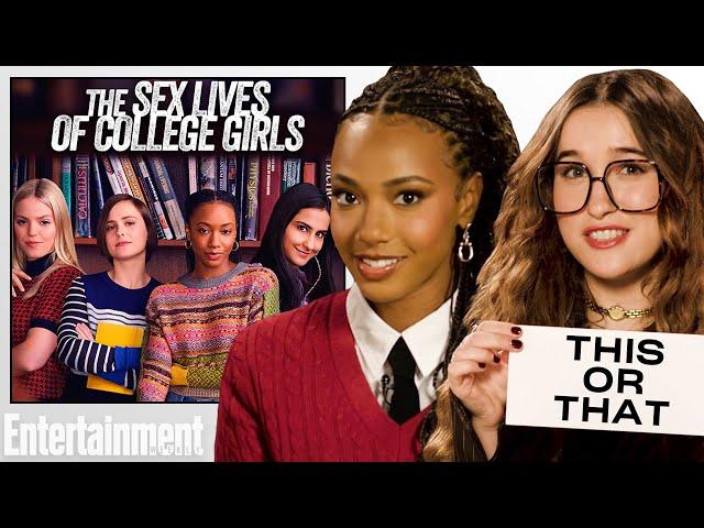 'The Sex Lives of College Girls’ Cast Plays 'This or That: College Edition' | Entertainment Weekly