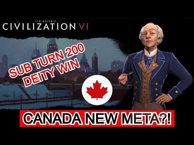 A Canadian Teaches you how to Play Updated Canada | Civ 6 Sub Turn 200 Deity Win