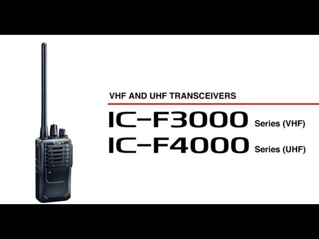 #Handheld #VHF #Radios F3001/F4001 Entry Level Analog Portables VHF/UHF