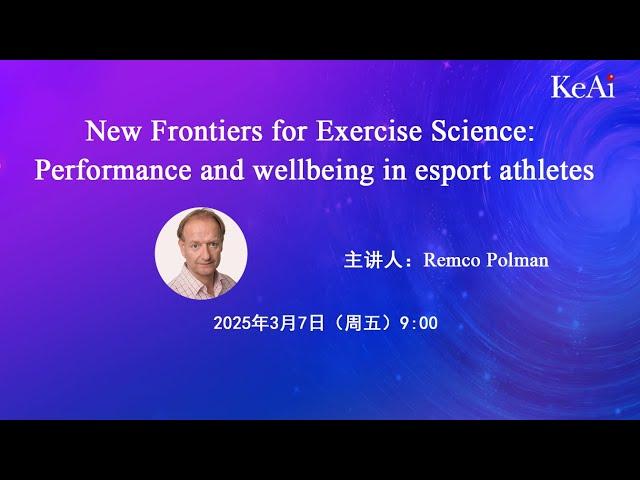 New Frontiers for Exercise Science: Performance and wellbeing in esport athletes