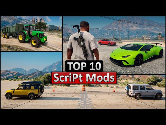 TOP 10 Script MODS for GTA 5 (2024) | Best scripts mods GTA V