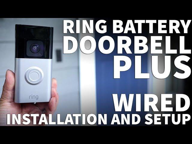 Ring Doorbell Plus Installation DIY - Ring Video Doorbell Wired Installation with Existing Chime