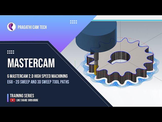 Mastercam – 2D Sweep and 3D Sweep Tool Paths