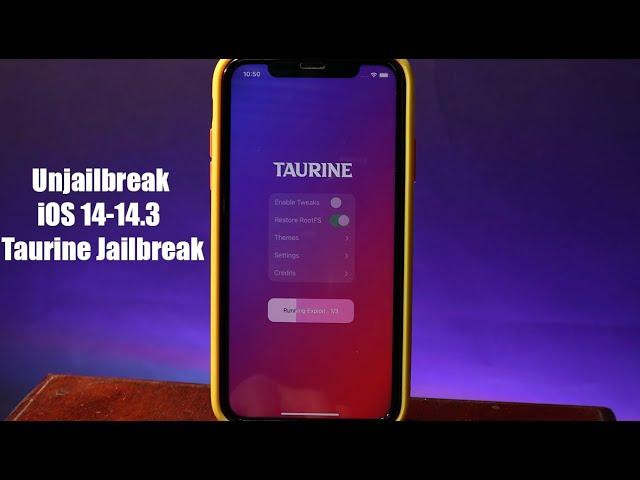 How to Unjailbreak iOS 14-14.3 - With Taurine