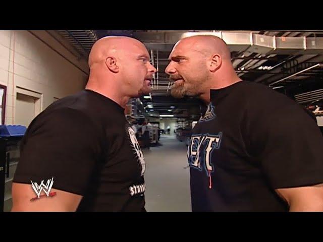 Stone Cold Checks In On Goldberg After Almost Being Hit By A Car.