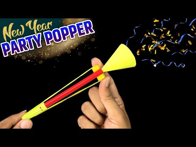 How to make a Rubberband Party Popper| Amazing Party Popper Making at home| New year special diy