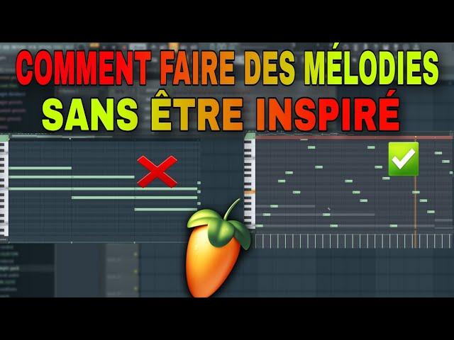 HOW TO MAKE MELODY WITHOUT BEING INSPIRED ON FL STUDIO? FL STUDIO MELODY TUTORIAL FOR BEGINNERS