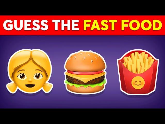 Guess the Fast Food Restaurant by Emoji?  Monkey Quiz