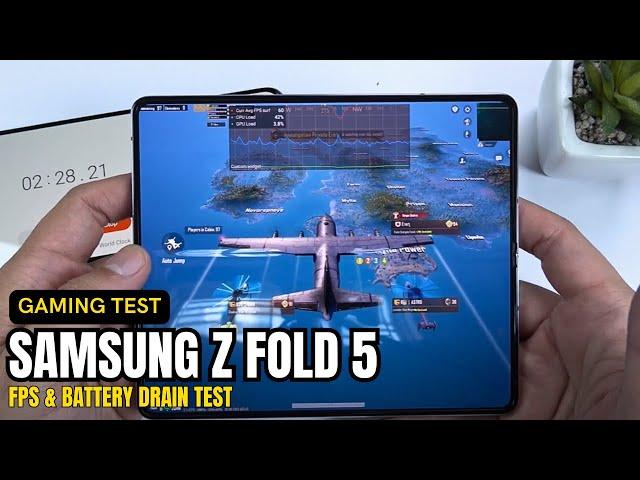 Samsung Galaxy Z Fold 5 PUBG Gaming test | Snapdragon 8 Gen 2 for Galaxy, 120Hz Display