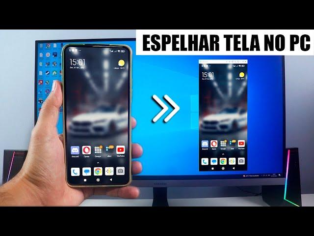 Como ESPELHAR a TELA do celular no PC