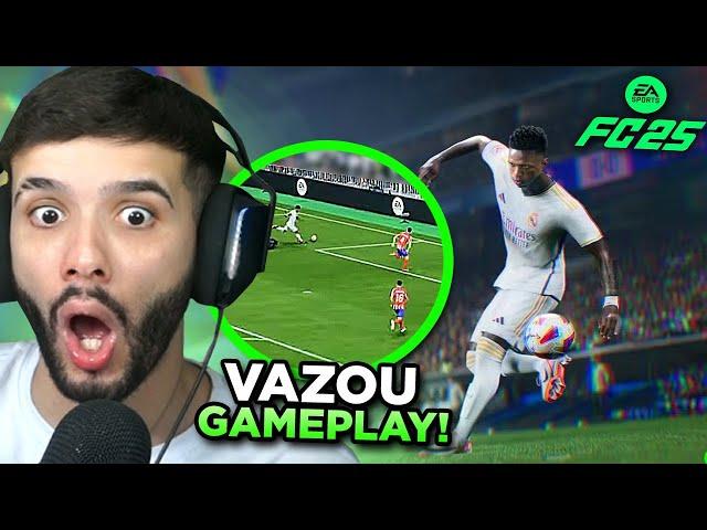 VAZOU A NOVA GAMEPLAY DO FC 25 PELA PRIMEIRA VEZ! (Rafão Reage)