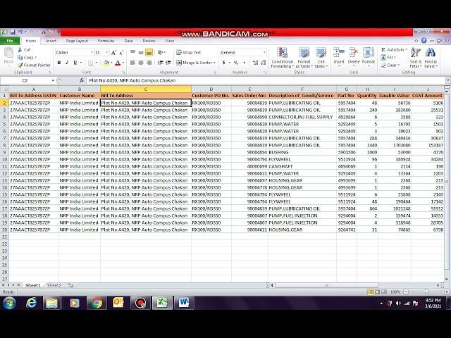 Multiple Invoices printing from Excel Data