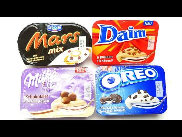 Mars Danone Daim Joghurt, Milka Schoko Balls & Oreo Desserts