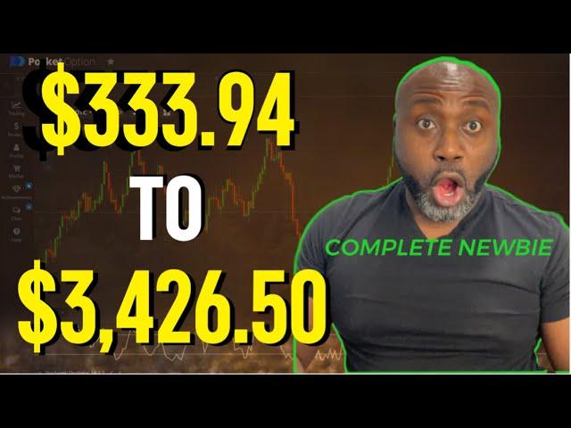 Binary Options Trading For Beginners | $333 To $3,400 Using Simple Trading Strategies