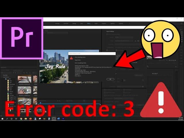 Adobe Premiere Pro Error Code 3 | Hardware VS Software Encoding