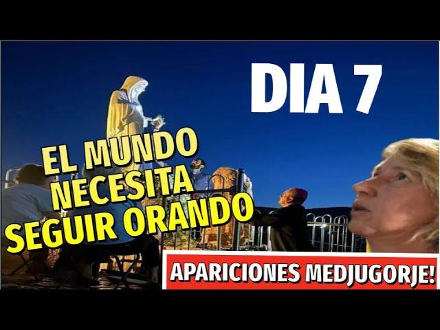 Aparición de la VIRGEN MARIA en MEDJUGORJE A MARIJA/ REINA DE LA PAZ- DIA 7