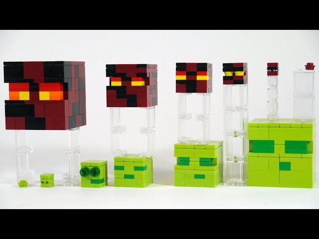 How To Build LEGO Minecraft Slime & Magma Cube