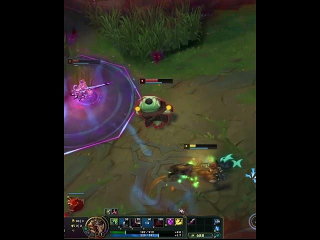 HOW TO 1v2 EASILY IN LOW ELO #shorts  #warwicktop #leagueoflegends #warwick