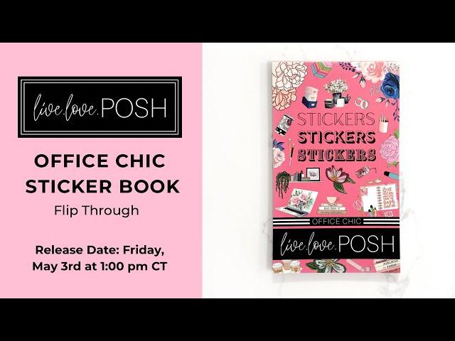 OFFICE CHIC STICKER BOOK FLIP THROUGH