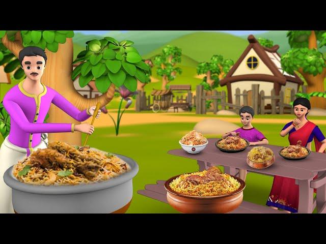 Greedy Biryani wala Raju Tamil Story | பேராசை பிரியாணிவால ராஜு தமிழ் கதை - 3D Animated Stories