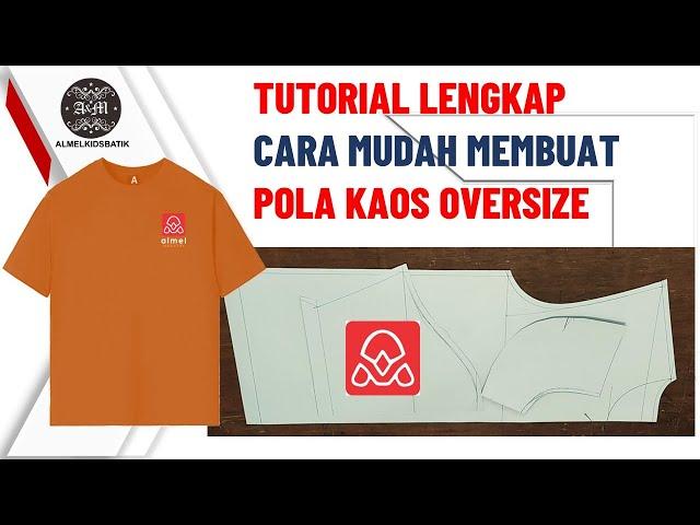 CARA MUDAH MEMBUAT POLA KAOS OVERSIZE BUAT PEMULA #indonesia #diy #sewing #indonesia #malaysia